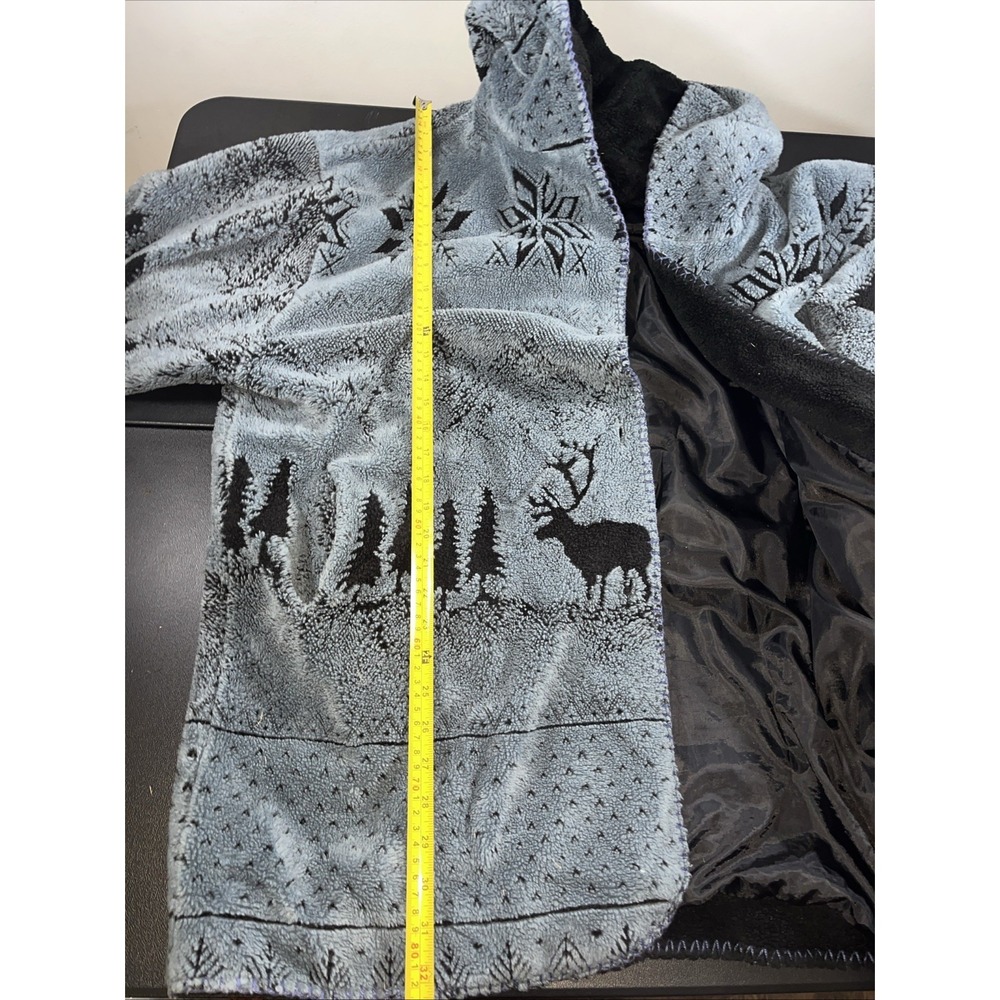 Vintage Nordic Lights Winter Coat Jacket Womens Size XL Caribou Tree Snowflake - Picture 8 of 11